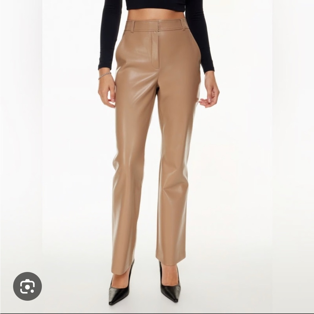 Aritzia Babaton Tan Straight Leg Command Pant